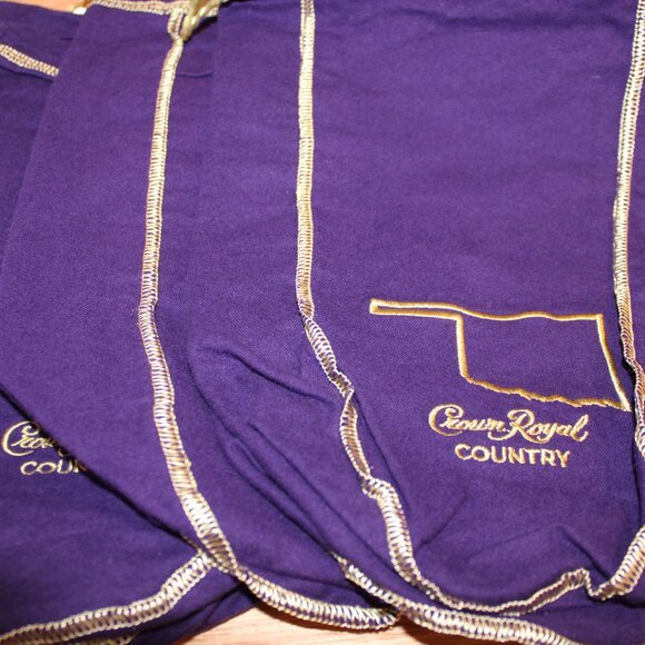 Crown Royal Bags Oklahoma country Lot of 5 large - Picture 2 of 6